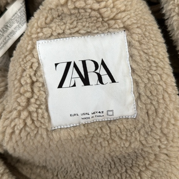 Zara Sherpa Lined Jacket - Picture 3 of 9